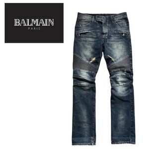 Balmain Biker Stretch Jeans - 36W x 34L